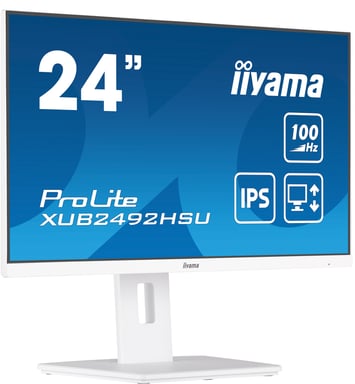 iiyama XUB2492HSU-W6 pantalla para PC 60,5 cm (23.8'') 1920 x 1080 Pixeles Full HD LED Blanco