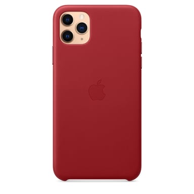Custodia in pelle per Apple iPhone 11 Pro Max - Rosso
