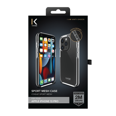 Backcover sportiva in rete per Apple iPhone 13 Pro, Jet Black