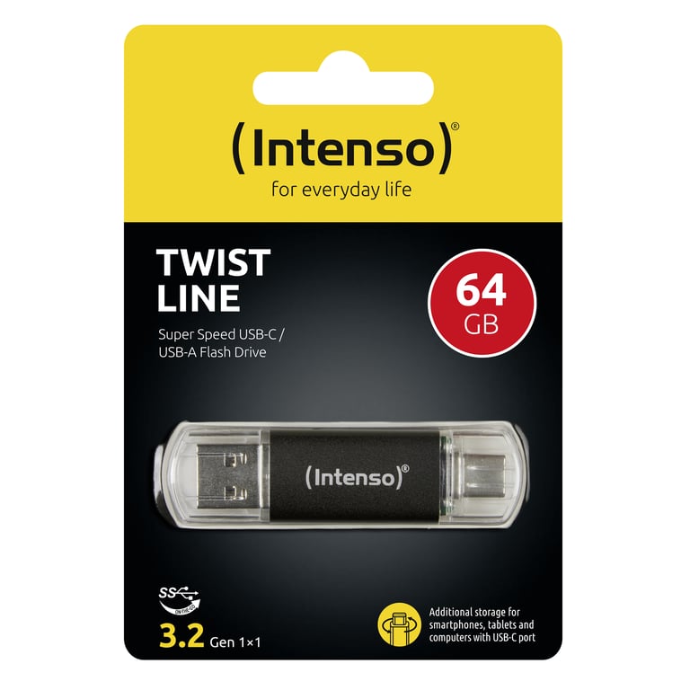 Intenso 3539490 lecteur USB flash USB Type A / USB Type C 3.2 Gen 1 3.1 Gen 1 Neuf - vue 3