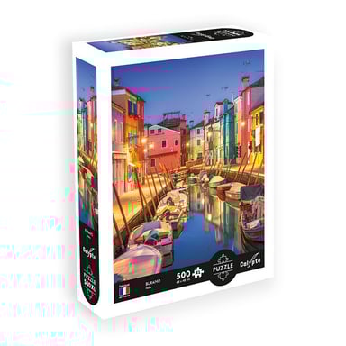 Puzzle Calypto Burano en Italia - 500 piezas XL para Adultos y Niños