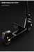 Patinete eléctrico para adultos con potente motor de 500 W, scooter eléctrico de cercanías, hasta 25 km/h, alcance de 40 km, freno de disco delantero y trasero y neumáticos de aire de 10 pulgadas
