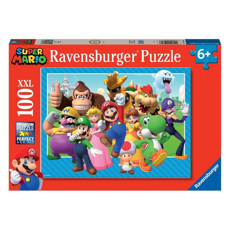 Puzzle 100 pièces : Super Mario : Let' a go ! Ravensburger France - vue 2