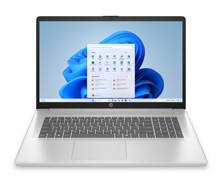 HP 17-cp2012nf AMD Ryzen™ 5 7520U Portátil 43,9 cm (17.3'') Full HD 8 GB LPDDR5-SDRAM 512 GB SSD Wi-Fi 6 (802.11ax) Windows 11 Home Plata