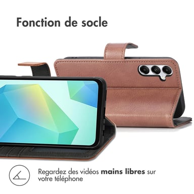 imoshion Étui de télephone portefeuille pour Samsung Galaxy A16 - Marron