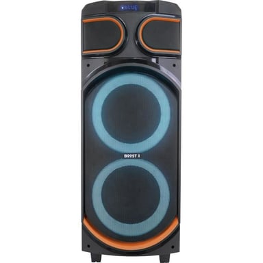 BOOST Enceinte Bluetooth  2 x 8/20 cm / 1200W avec TWS, USB, MicroSD & effets lumineux