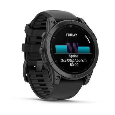 Garmin Fenix E 3,3 cm (1.3'') AMOLED 47 mm Numérique 416 x 416 pixels Écran tactile Noir Wifi GPS (satellite)