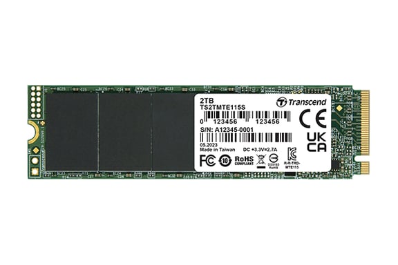 Transcend PCIe SSD 115S 1 To M.2 PCI Express 3.0 NVMe 3D NAND