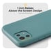 Moozy Minimalist Series Funda de silicona para Xiaomi Mi 11 Lite 5G y 4G, Gris Azul - Acabado Mate, Funda protectora ultradelgada de TPU suave y ligera con superficie mate