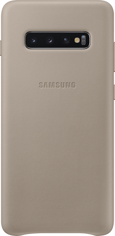 Coque en Cuir pour Samsung G S10 Plus Grise Samsung