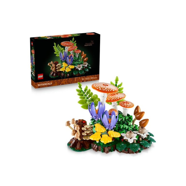 LEGO Botanicals 11505 Champignons des bois pour adultes 806 pièces Multicolore - Neuf