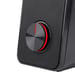 Redragon STENTOR (GS500) altoparlante stereo 2.0 per PC con retroilluminazione rossa, alimentazione USB e jack da 3,5 mm