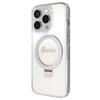 Coque Magsafe pour Apple iPhone 15 Pro Max TPU Ring Stand Transparent