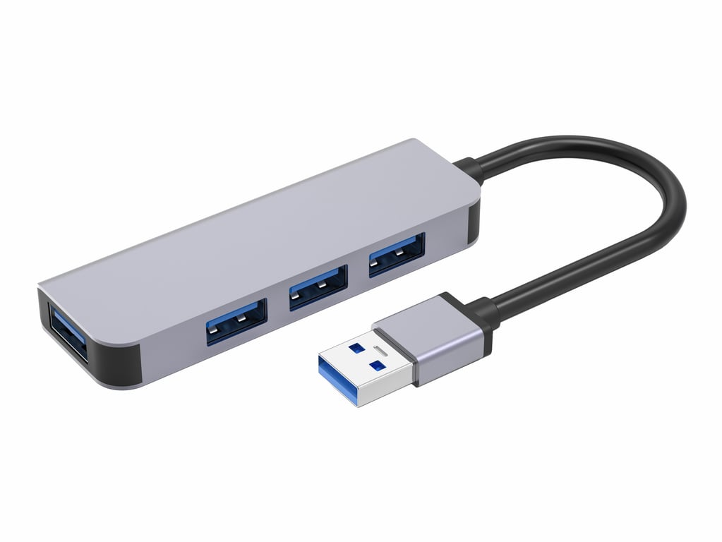 DLH Hub USB A avec 4 ports USB A F Neuf