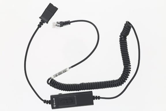 Cable adaptador Tellur QD a RJ11 + interruptor universal, 2,95 m máx., negro