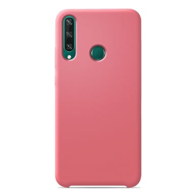 Coque silicone unie Soft Touch Rose compatible Huawei Y6P