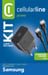 Cellularline USB-C Charger Kit 15W Le kit chargeur USB-C 15W recharge rapidement et en toute sécurité les appareils Samsung avec un port USB-C compatible avec la charge 15W.