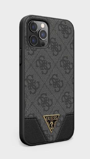 Guess GUHCP12MPU4GHBK coque de protection pour téléphones portables 15,5 cm (6.1 ) Housse Noir, Gris Apple (brand) iPhone 12/iPhone 12 Pro