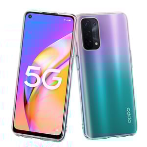 Muvit For Change Funda blanda transparente diseñada para Oppo A54/A74 5G