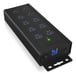 ICY BOX IB-HUB1703-QC3 USB 3.2 Gen 1 (3.1 Gen 1) Type-B 5000 Mbit/s Negro