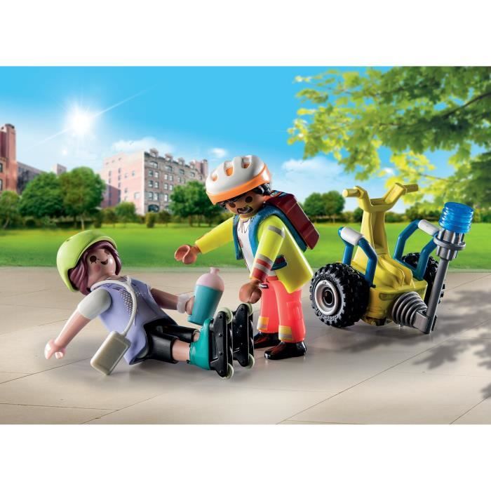 Secouriste Avec Gyropode Playmobil La Boîte - vue 4