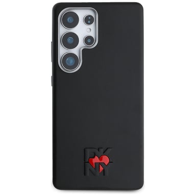 Étui DKNY Leather Heart of NY pour Samsung Galaxy S25 Ultra, noir