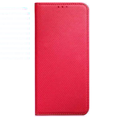 Jaym Funda Folio para Apple iPhone 15 Plus Función de soporte magnético Rojo