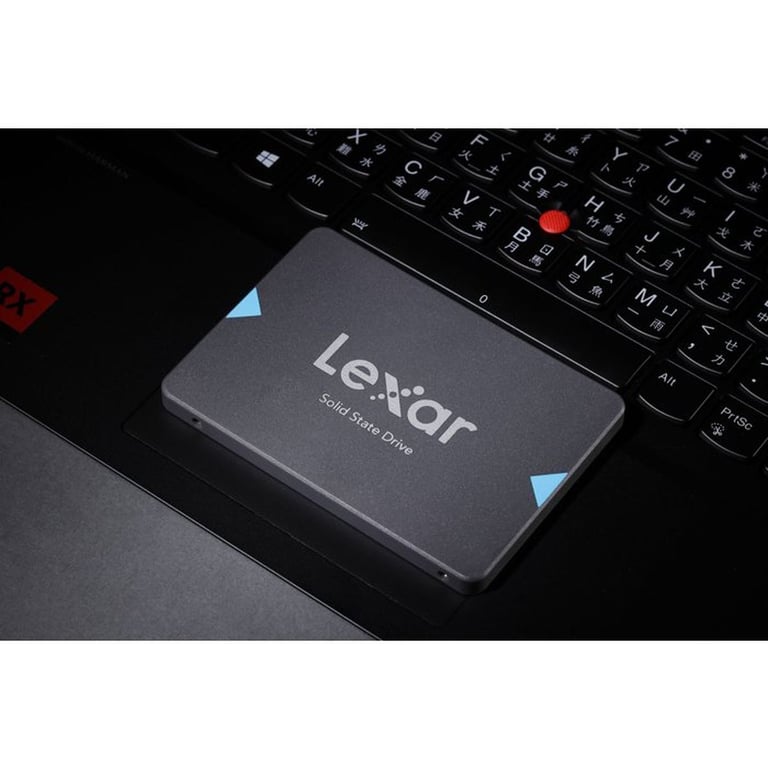 SSD Lexar NQ100 256Go 2,5  SATA III 6Gb/s jusqu'à 550Mo/s Gris pour PC portable - Neuf
