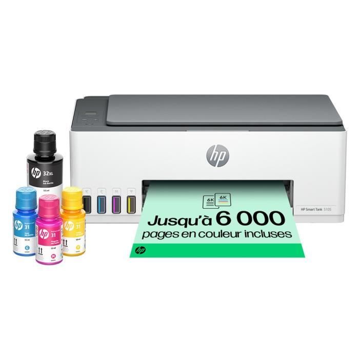 Imprimante tout-en-un HP Smart Tank 5105 couleur a réservoir d'encre - Neuf