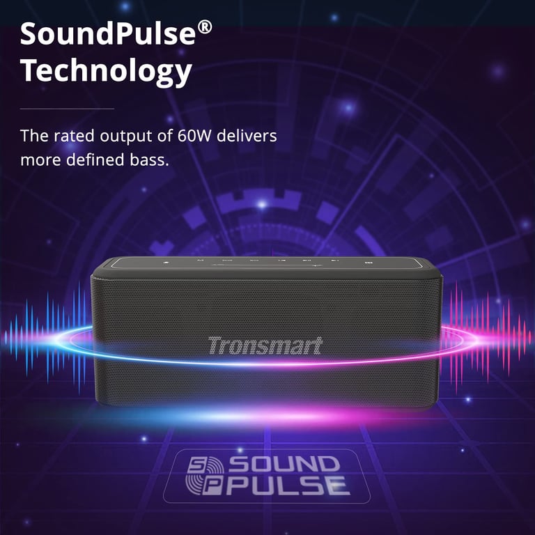 Haut parleur Bluetooth Tronsmart Mega Pro panneau tactile intuitif 3 effets d'égalisation technologie SoundPulse appairage stéréo sans fil NFC?assistant vocal haut parleur sans fil pour la maison. Neuf - vue 3