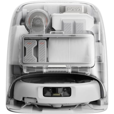 Robot Aspirador Fregasuelos DJI ROMO P - 25000 Pa - 260 ml - Transparente