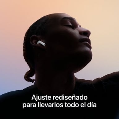 Apple AirPods (4th generation) AirPods 4 Auriculares Inalámbrico Dentro de oído Llamadas/Música/Deporte/Uso diario Bluetooth Blanco