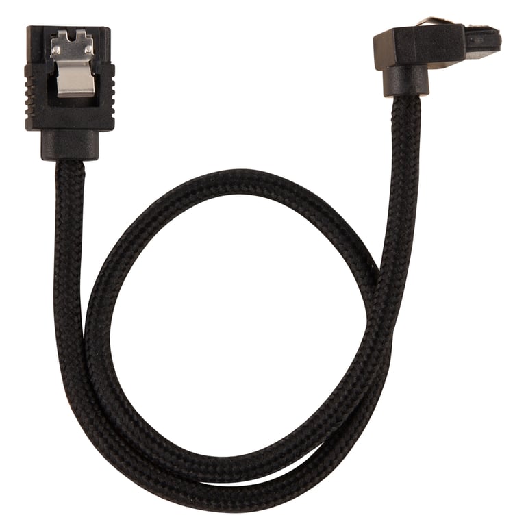 CORSAIR Premium Sleeved Câble SATA Serial ATA 150300600 SATA droit verrouillé pour SATA à angle droit 30 cm pack de 2 - vue 9