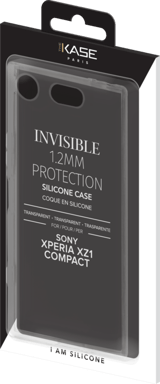 Custodia sottile e invisibile per Sony Xperia XZ1 Compact 1,2 mm, trasparente