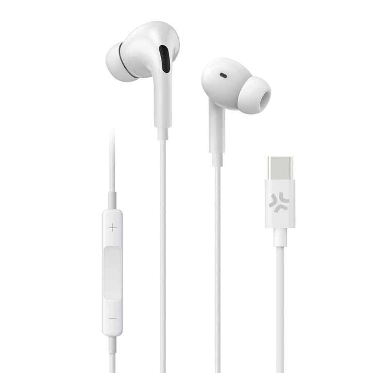 Écouteurs Avec Fil Celly UP1200TYPECWH – Appels/Musique, USB Type-C