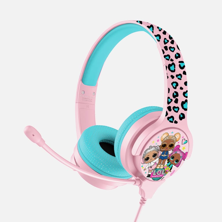 OTL Technologies L.O.L. Surprise! Let's Dance! Pink Kids Interactive Casque Avec fil Arceau Gaming Bleu, Rose