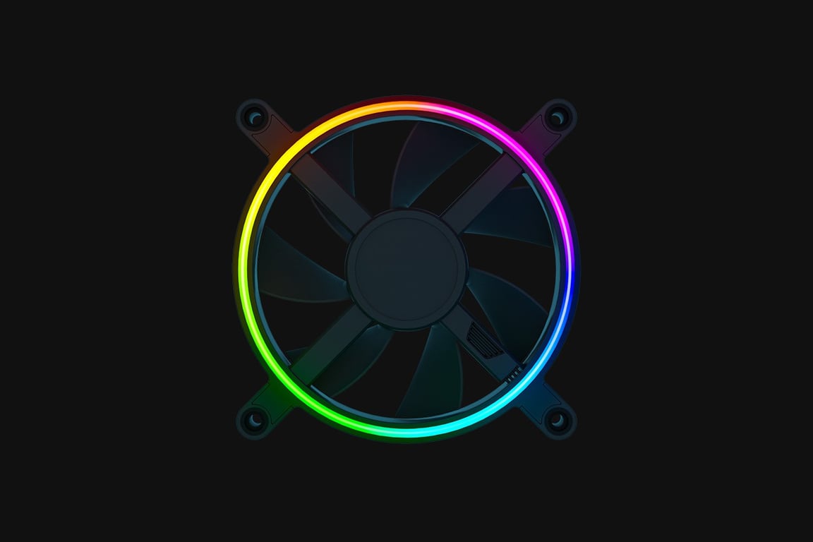 Razer Kunai Chroma Boitier PC Ventilateur 12 cm Noir 1 pièce(s) - Neuf