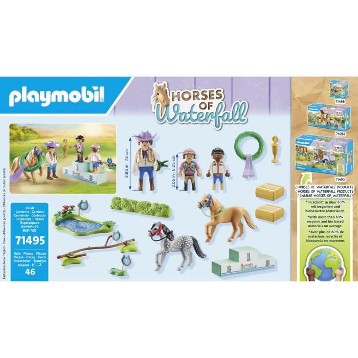 Jeux D'imitation Cavaliers Poneys Et Saut D'obstacles Playmobil La Boite - vue 3