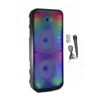 Altoparlante per karaoke - INOVALLEY - KA25-FIRE - Bluetooth V5.0 - 64 cm - 850 W - Nero