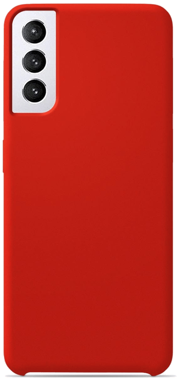 Coque silicone unie compatible Soft Touch Rouge Samsung Galaxy S21 Plus