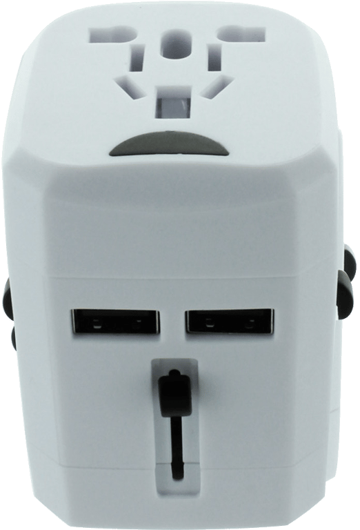 MOBILITY LAB - Prise Murale Universelle Monde + 2 Ports USB (2.1A)