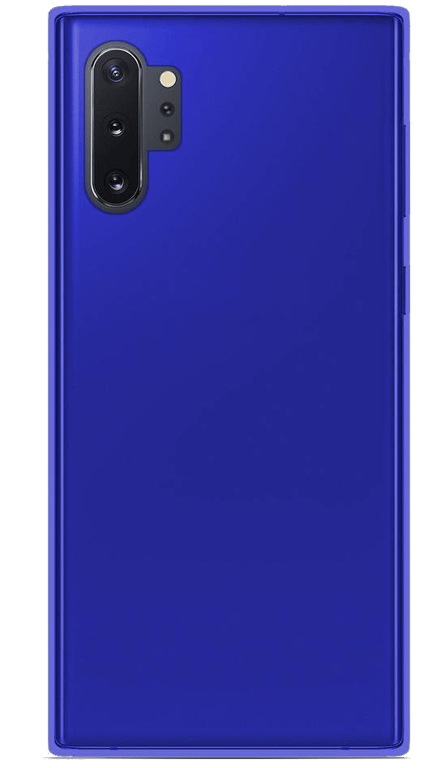 Coque silicone unie compatible Givré Bleu Samsung Galaxy Note 10 Plus