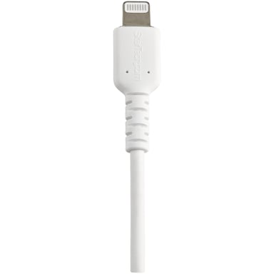 StarTech.com Cavo da USB-A a Lightning robusto bianco 15 cm - Cavo di ricarica/sincronizzazione da fibra aramidica di tipo A a Lightning - iPad/iPhone 12 - Certificato Apple MFi