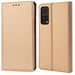 Moozy Case Flip Cover para Xiaomi Mi 10T 5G y Mi 10T Pro 5G, Oro - Smart Magnetic Flip Cover con tarjetero y soporte