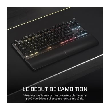 Clavier Gaming - K70 Core TKL Wireless - RGB, Switchs MLX Red v2