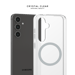 Custodia magnetica antiurto invisibile realizzata con il 75% di plastica riciclata per Samsung Galaxy S25 5G, trasparente