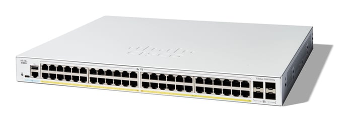 Cisco C1200-48P-4X commutateur réseau Géré L2/L3 Gigabit Ethernet (10/100/1000) Blanc - Neuf