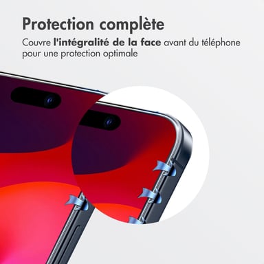 Accezz Protecteur d'écran en verre trempé + Applicateur pour Apple iPhone 17 Pro