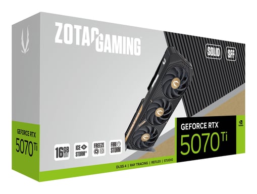 ZOTAC GAMING GeForce RTX 5070 Ti SOLID SFF 16GB GDDR7 3xDP 1xHDMI