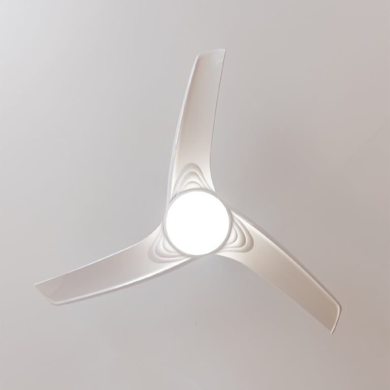 Ventilateur De Plafond Cecotec EnergySilence Aero 560 GoldWhite 08461 – 60W, 3 Vitesses, Télécommande - vue 3
